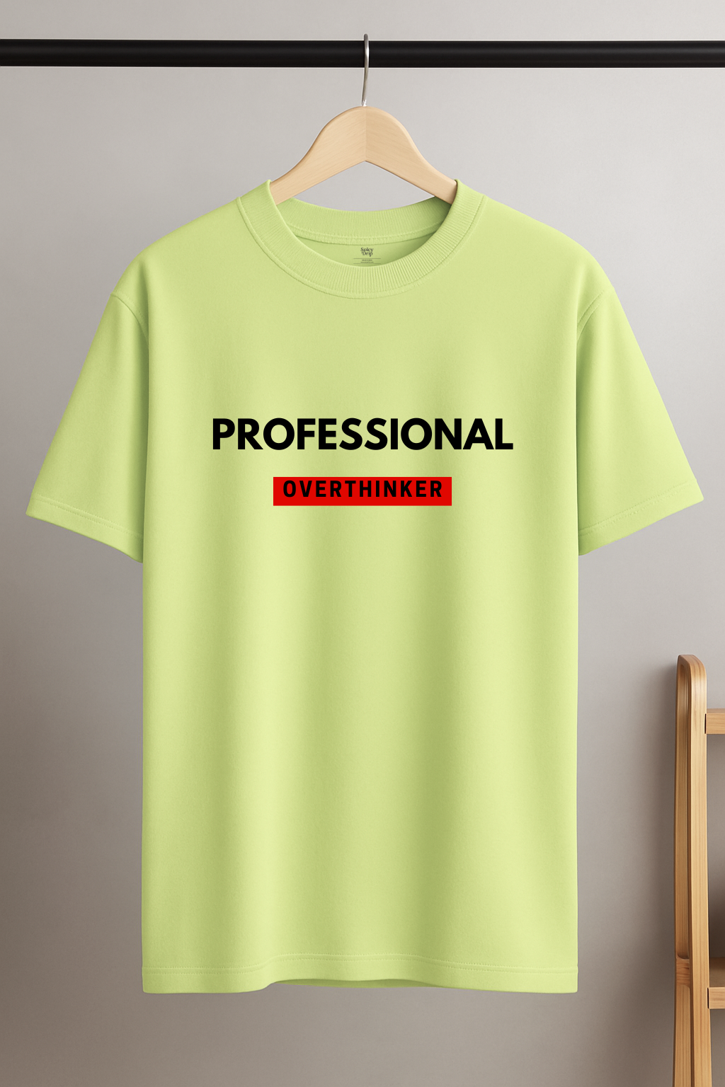 Professional Overthinker Unisex Oversized T-Shirt - Neon Vibe Edition