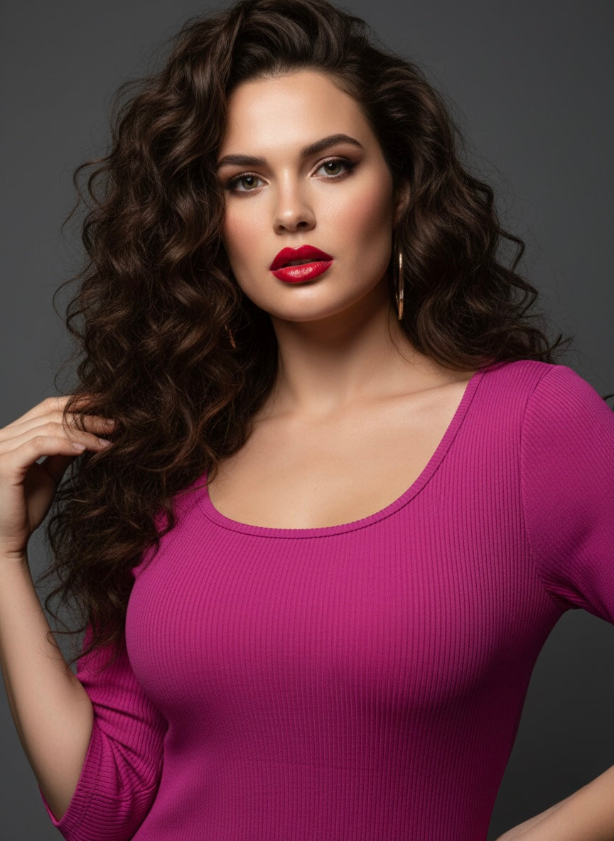 Magenta Bodycon Dress