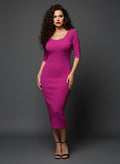 Magenta Bodycon Dress