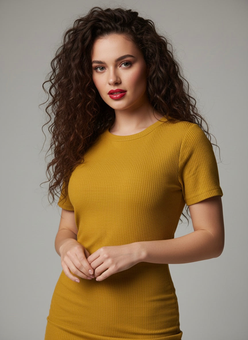 Ribbed Bodycon Mini Dress