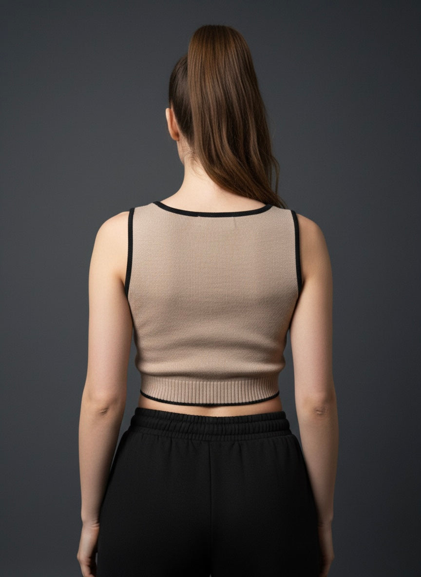 Ribbed Crop Tank Top