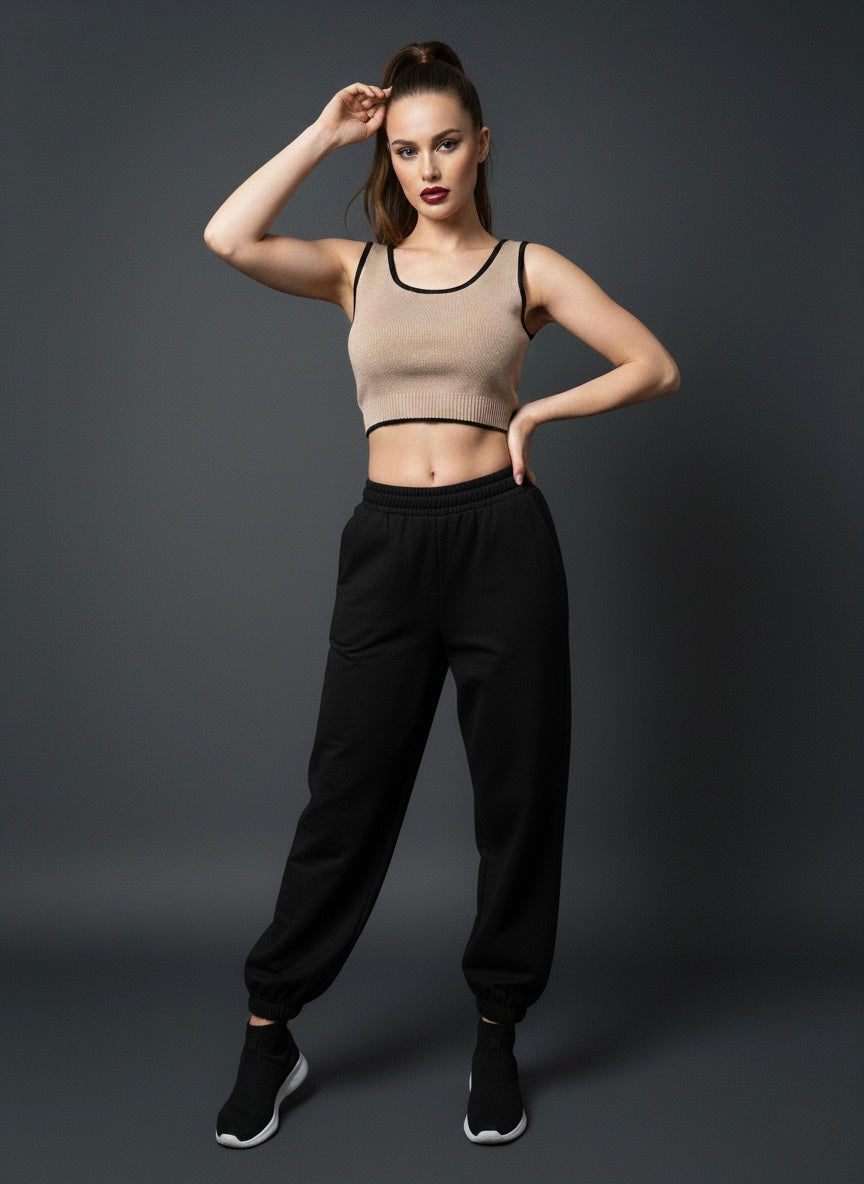 Ribbed Crop Tank Top