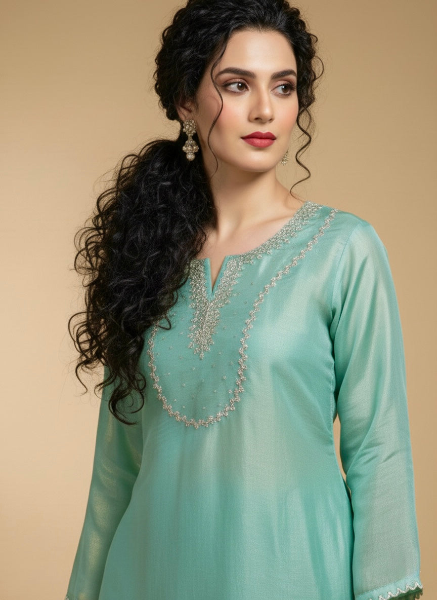 Shimmer Noor Farshi Suit