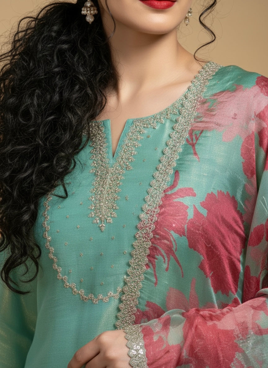 Shimmer Noor Farshi Suit