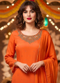 Tangerine Spark Handcrafted Suit