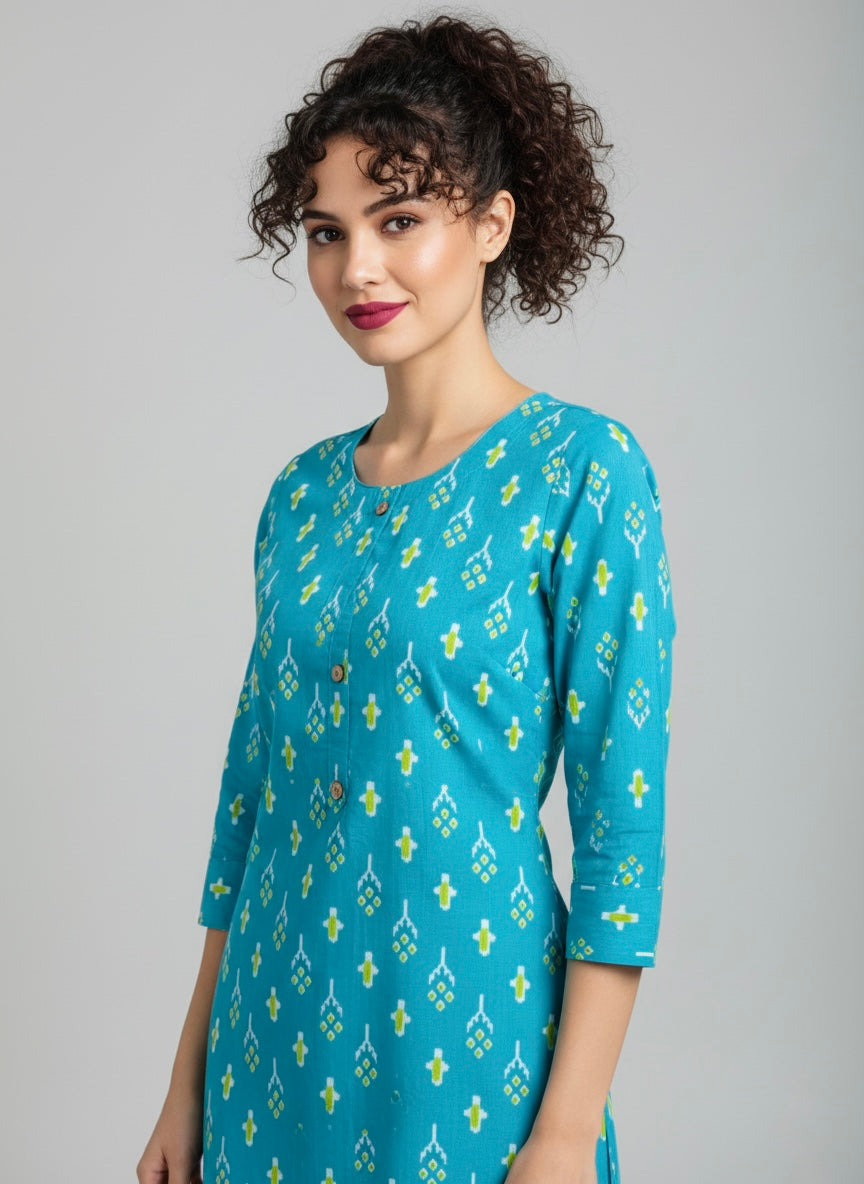Neelanjana Printed Single Cotton Kurti