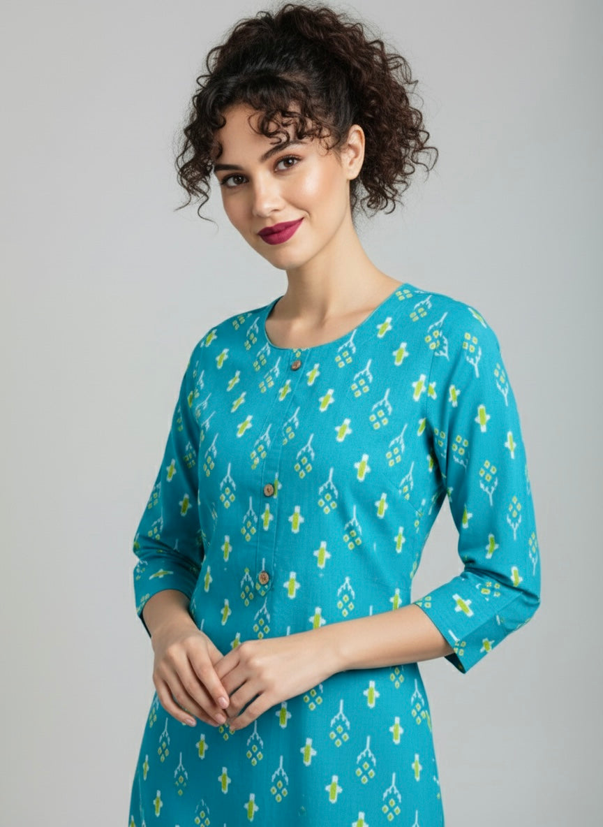Neelanjana Printed Single Cotton Kurti