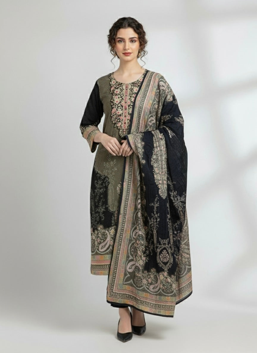 Crepe Silk Luxe Pakistani Suit