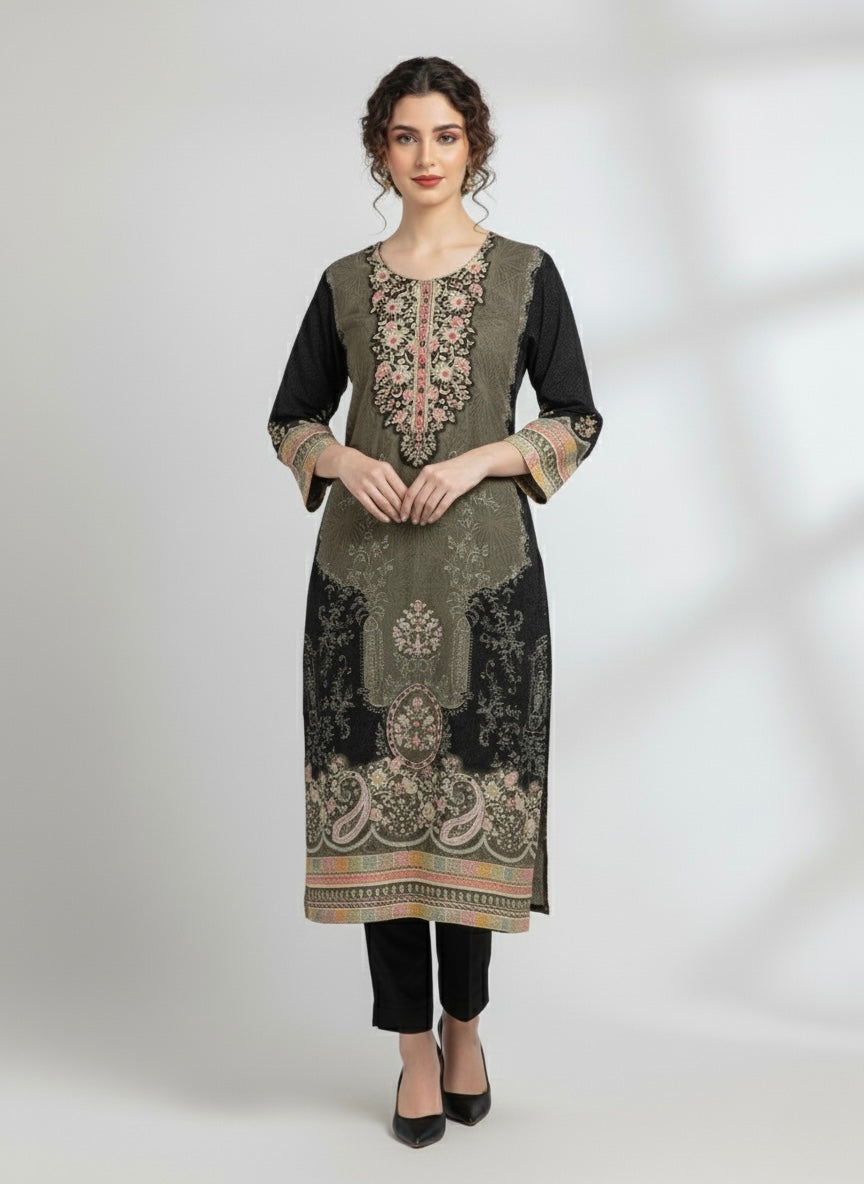 Crepe Silk Luxe Pakistani Suit