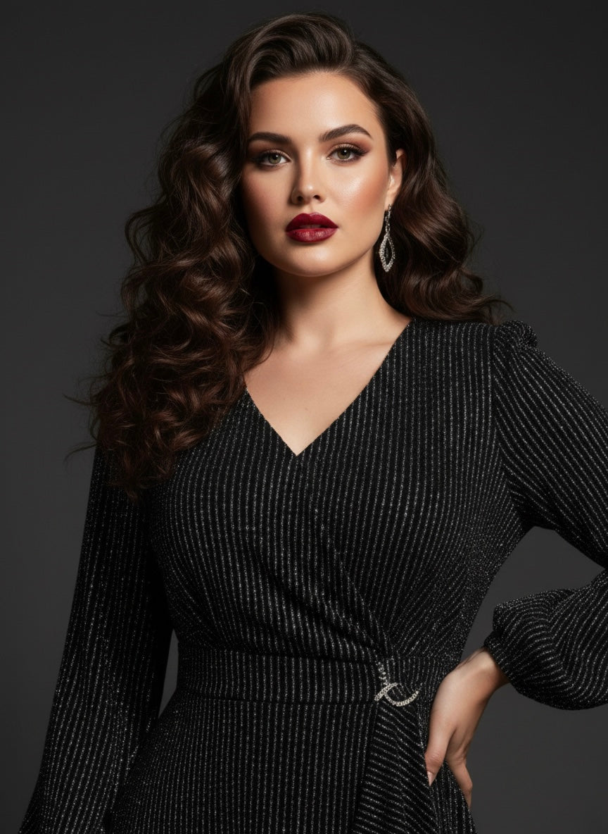 The Midnight Shimmer Gown