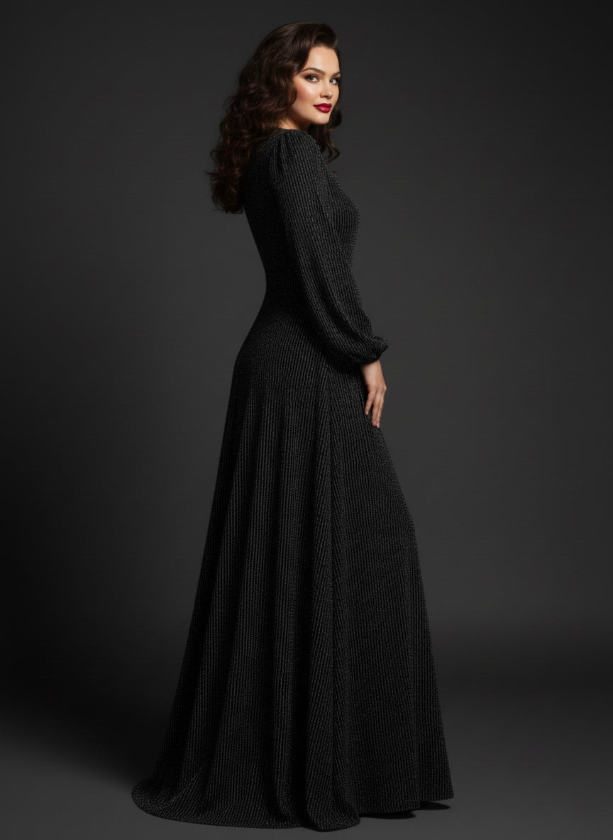 The Midnight Shimmer Gown