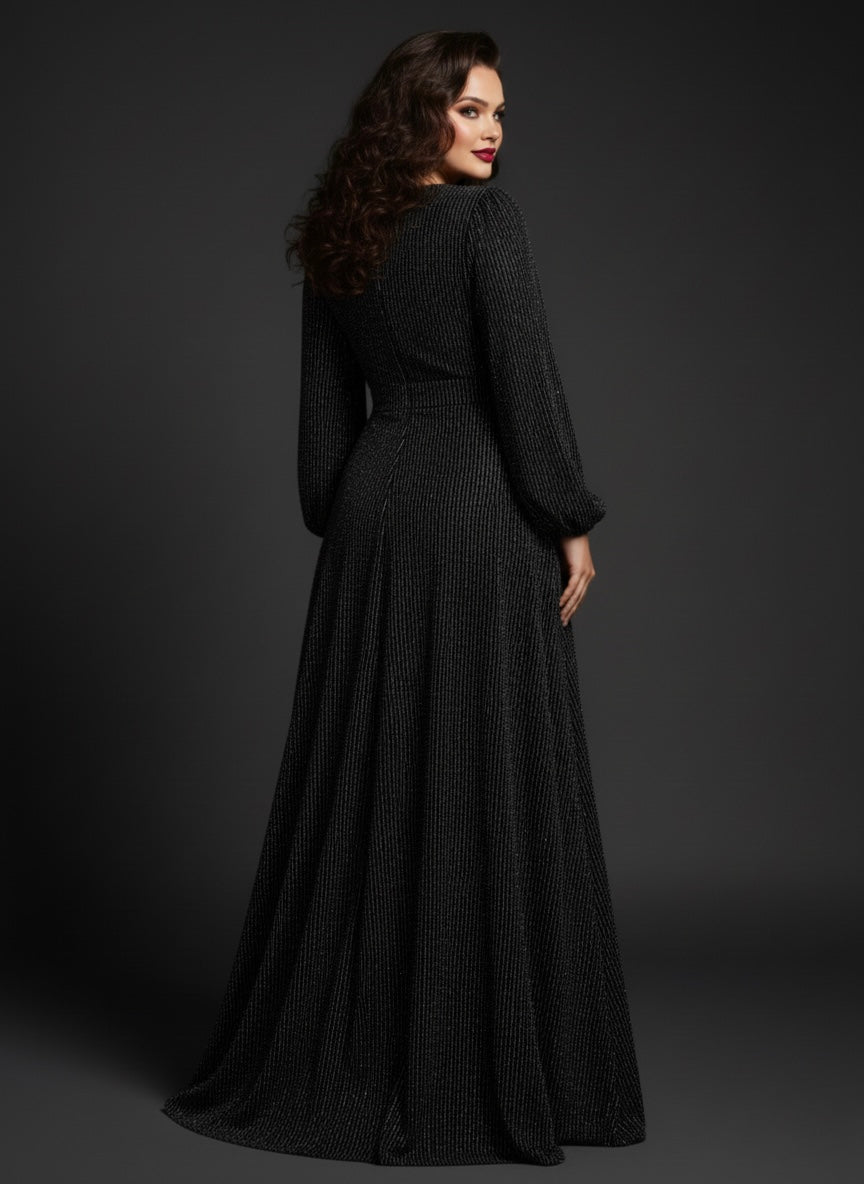 The Midnight Shimmer Gown