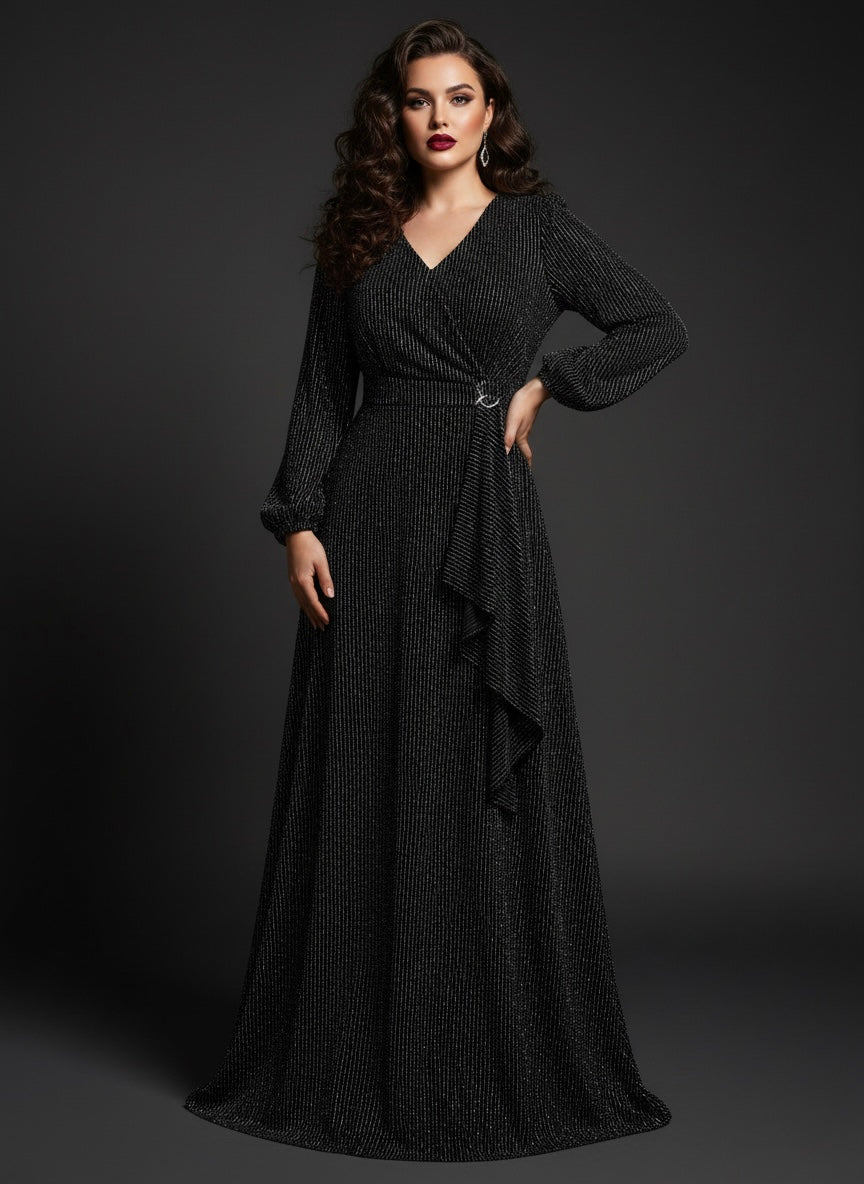 The Midnight Shimmer Gown