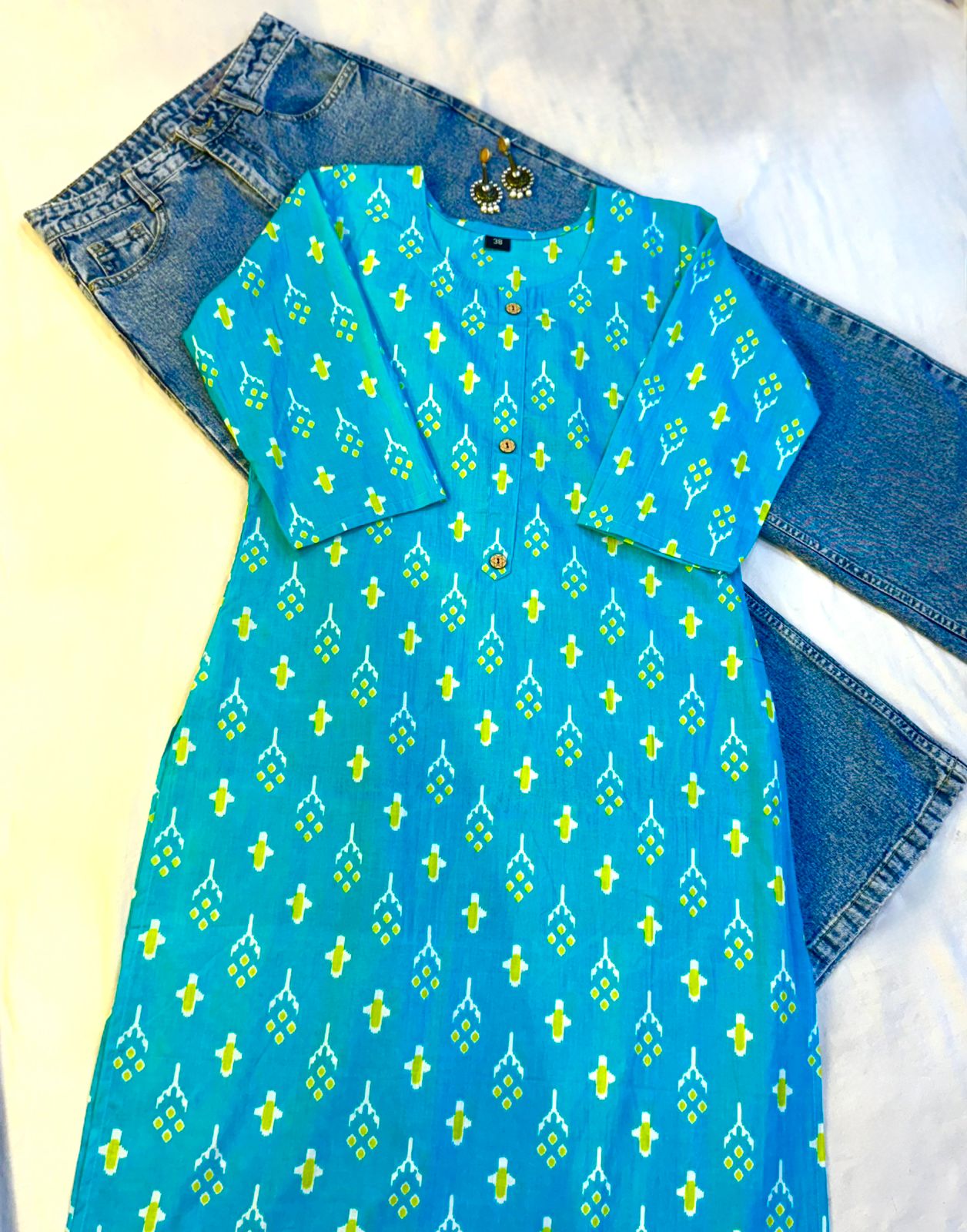 Neelanjana Printed Cotton Kurti