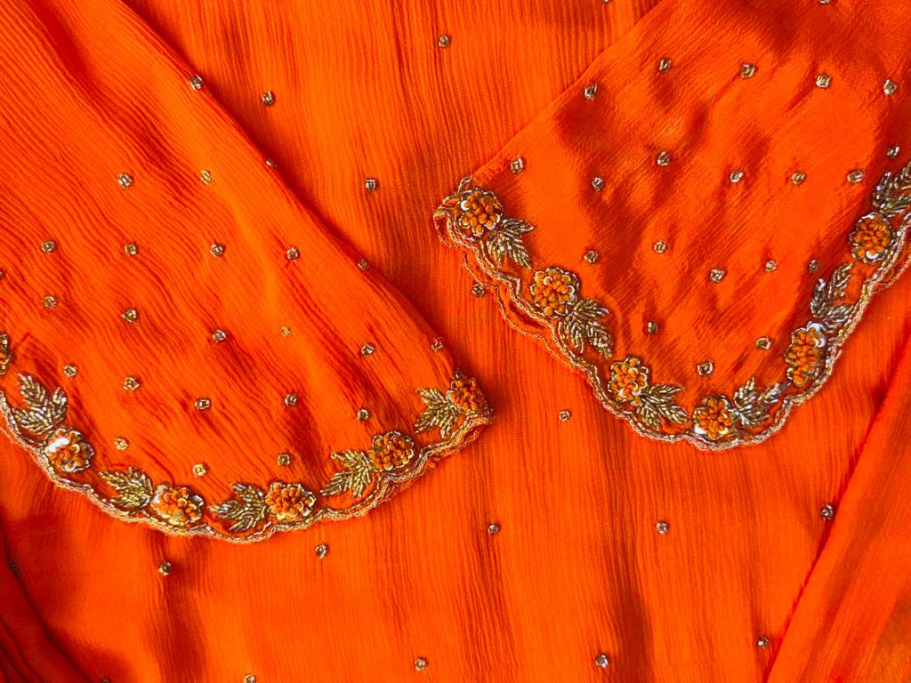 Tangerine Spark Handcrafted Suit