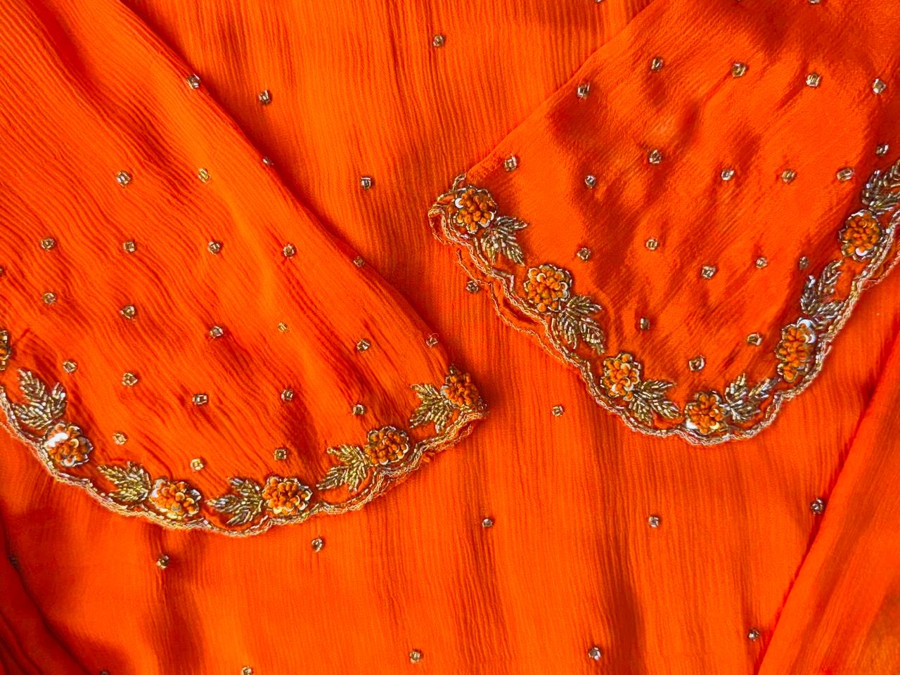 Tangerine Spark Handcrafted Suit