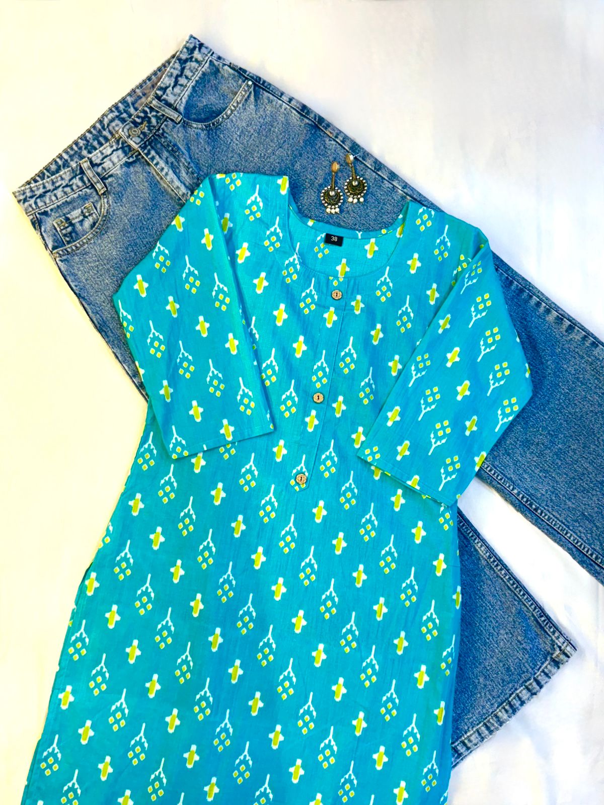 Neelanjana Printed Cotton Kurti