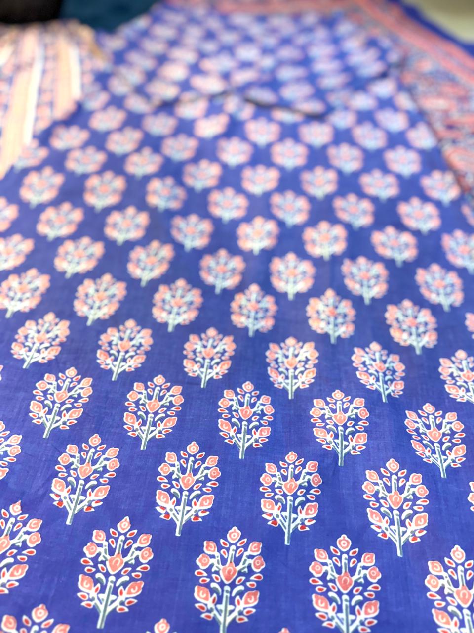 Floral Grace Cotton Suit