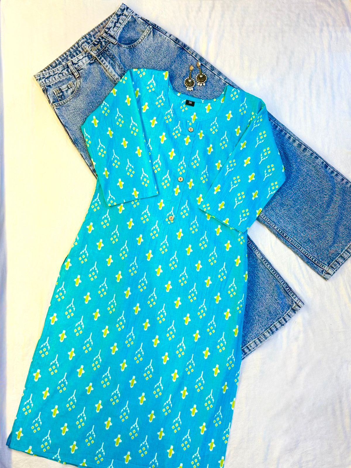 Neelanjana Printed Cotton Kurti