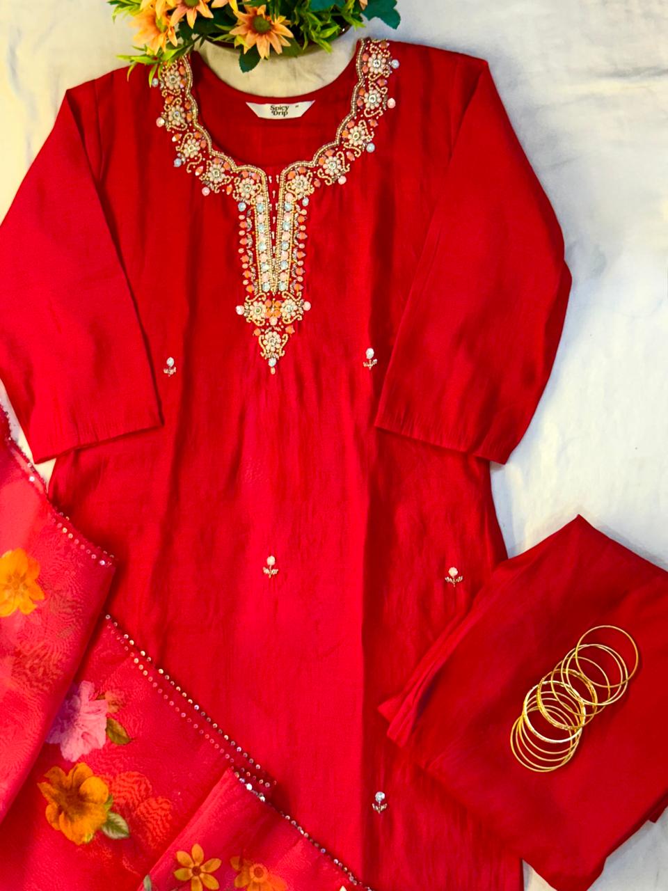 Heer Stone Embellished Suit