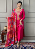 Festive Bloom Embroidered Suit